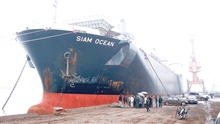 Tàu SIAM OCEAN của nước Panama có trọng tải 3,5 vạn tấn cập Cảng Nghi Sơn.&nbsp;